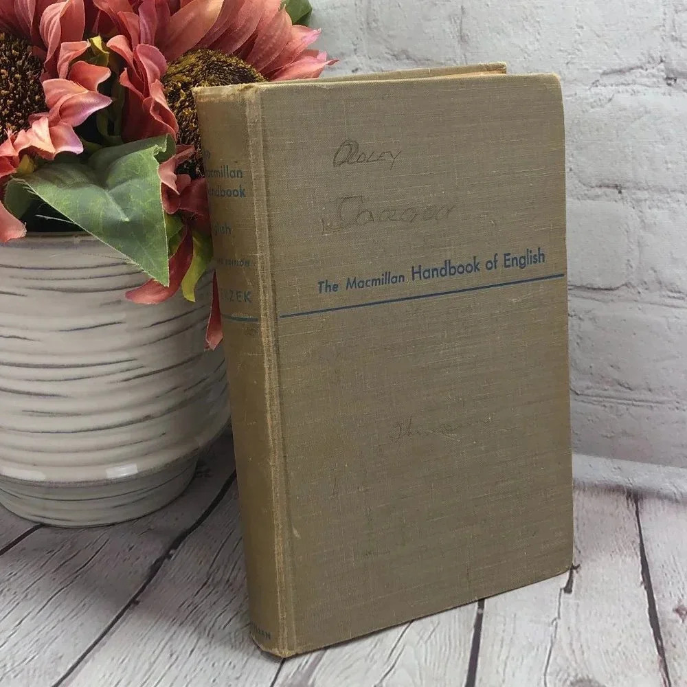 Vintage 1947 macmillion HANDBOOK OF ENGLISH textbook